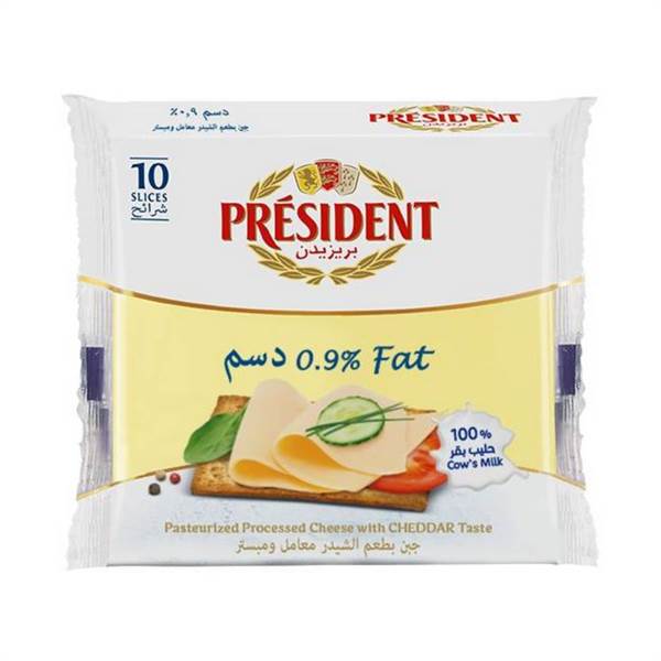 President 0.9 Percent fat cheese slices Imported